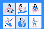 Musician Illustration Art, a Person Illustration by Vectors Market (Thumbnail 7 of 9)