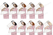 Weekend Girls Clipart, a Person Illustration by GlamArtZhanna (Thumbnail 3 of 5)