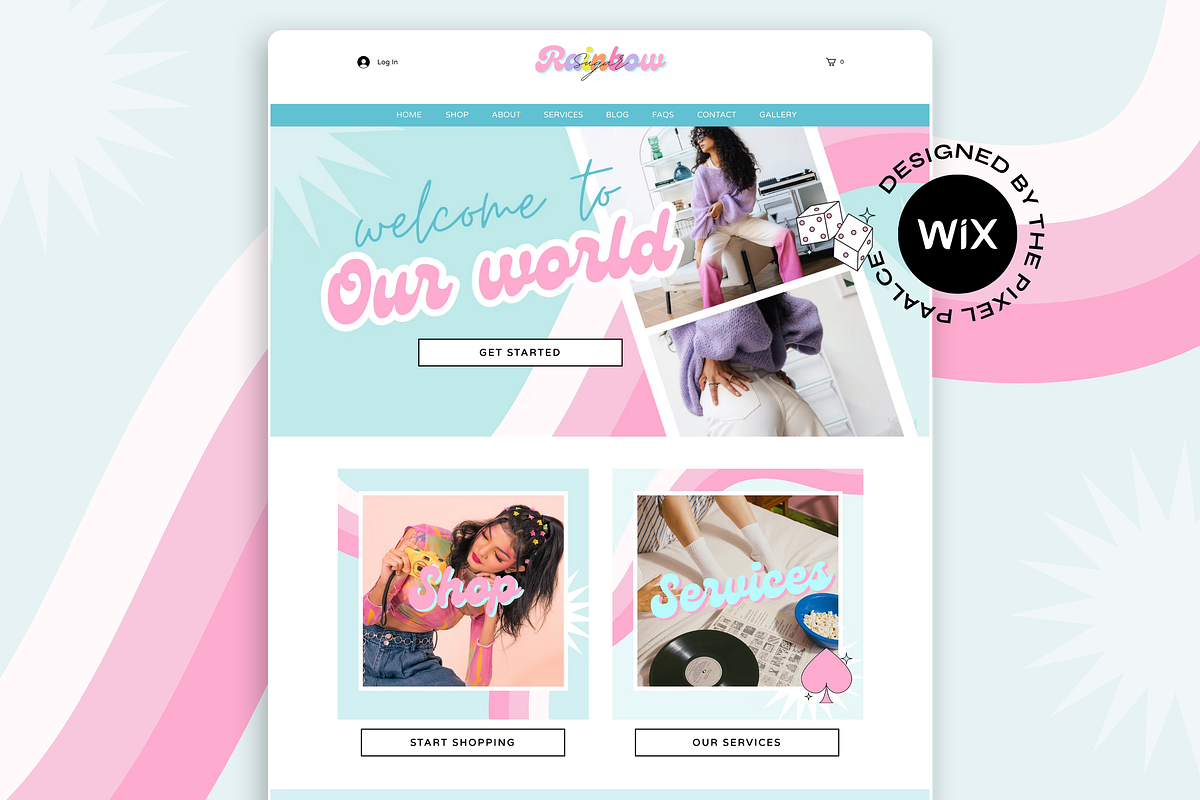 Wix Template for Website Design, a Wix Template by The Pixel Palace (Photo 1 of 10)
