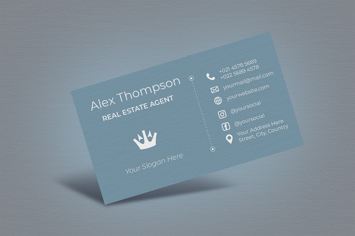 Real Estate Business Card Design, a Business Card Template by Kseniya-Omega (Photo 4 of 4)
