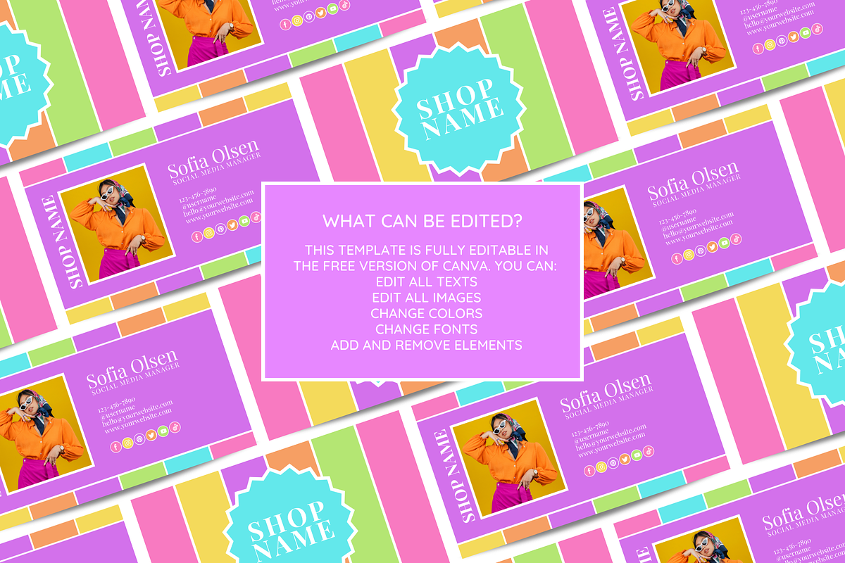 Business Card Template, a Business Card Template by SunshineStudioBoutique (Photo 3 of 10)