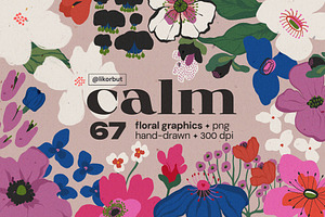 Flower Market Botanical Graphics