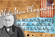 Old Man Eloquent (family), a Script Font by Three Islands Press (Thumbnail 5 of 5)