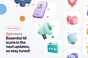 UIcony - General UI 3D Icon Set