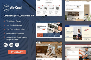 Air Kool -Conditioning HVAC WP Theme, a WordPress Template by ThemesRain