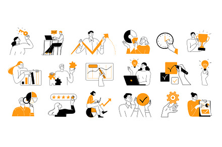 Business illustrations. People, an Illustration by undrey