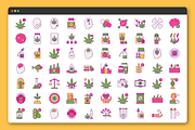 70 CBD Oil Icons, a Solid Icon by Flat Icons (Thumbnail 7 of 7)