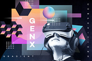 GENX- Gradient Compositions Toolkit, a Texture Graphic by Polar Vectors (Thumbnail 1 of 29)
