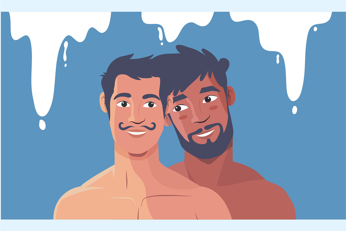 Gay couple vector, a Person Illustration by foxndeer (Photo 3 of 4)
