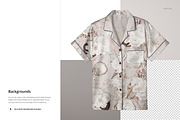 Silk Short-sleeve Pyjama Mockup Set, a Bottom Mockup by creatsy5 (Thumbnail 10 of 12)