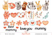 Mother's Day Forest Animals PNG Set, an Illustration by MockupWizard (Thumbnail 2 of 4)