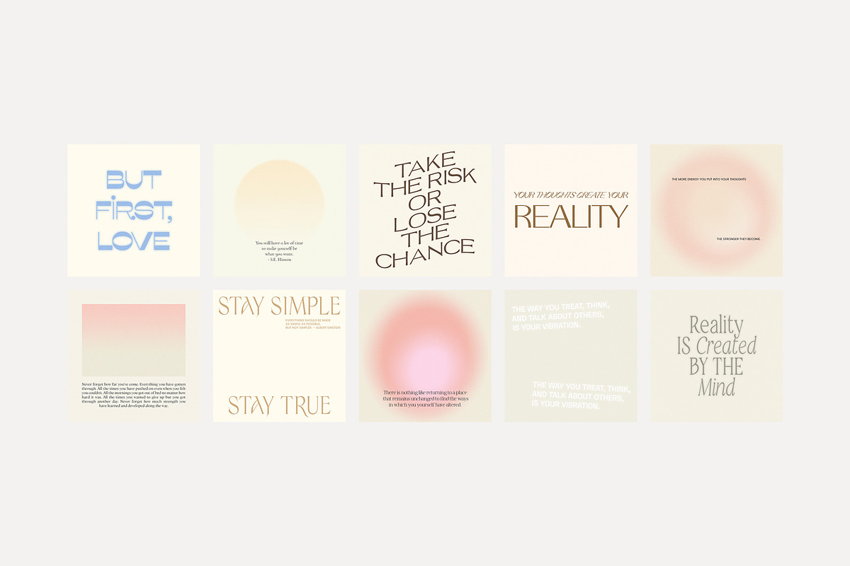Instagram Quotes Posts Stories PS, a Social Media Template by Love Radiation Studio (Photo 16 of 22)