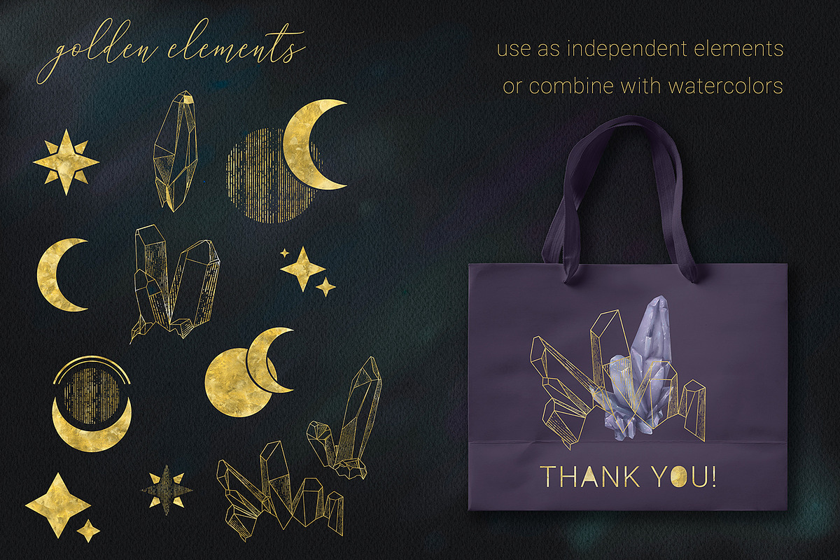 Mysterious Moons, a Texture Illustration by HmarkaShop (Photo 3 of 5)