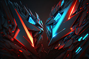 Red and Blue Futuristic Backgrounds, a Background Graphic by Bilgep_design (Thumbnail 5 of 17)