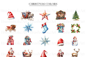 Christmas Clipart Bundle Santa PNG