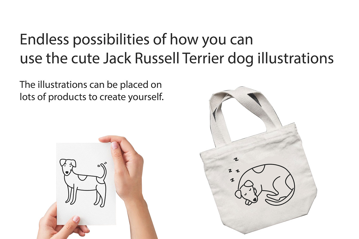 Cute doodle Jack Russell Terriers, an Animal Illustration by Liz Pengilley Studio (Photo 4 of 4)