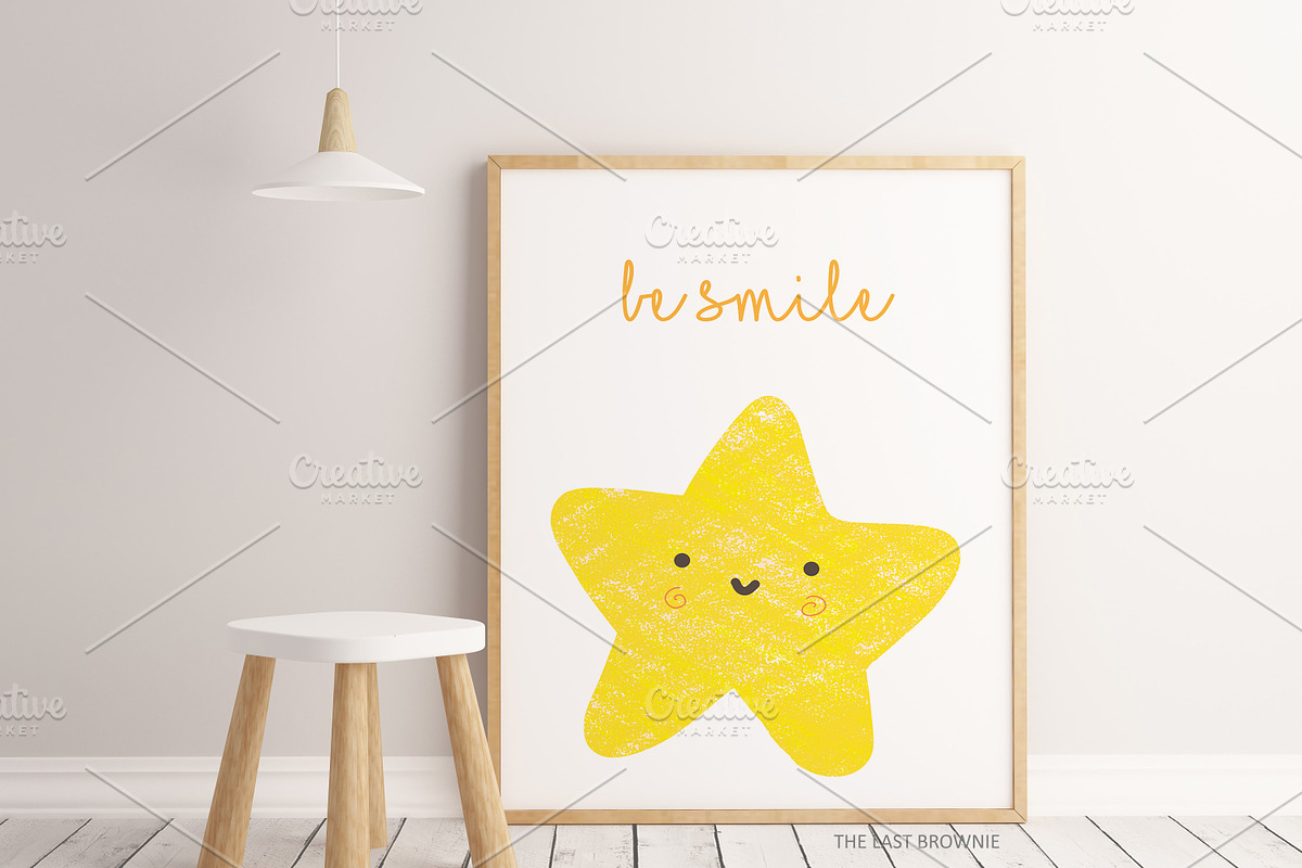Be Smile Nursery Print, an Illustration by Schuimpjes Studio