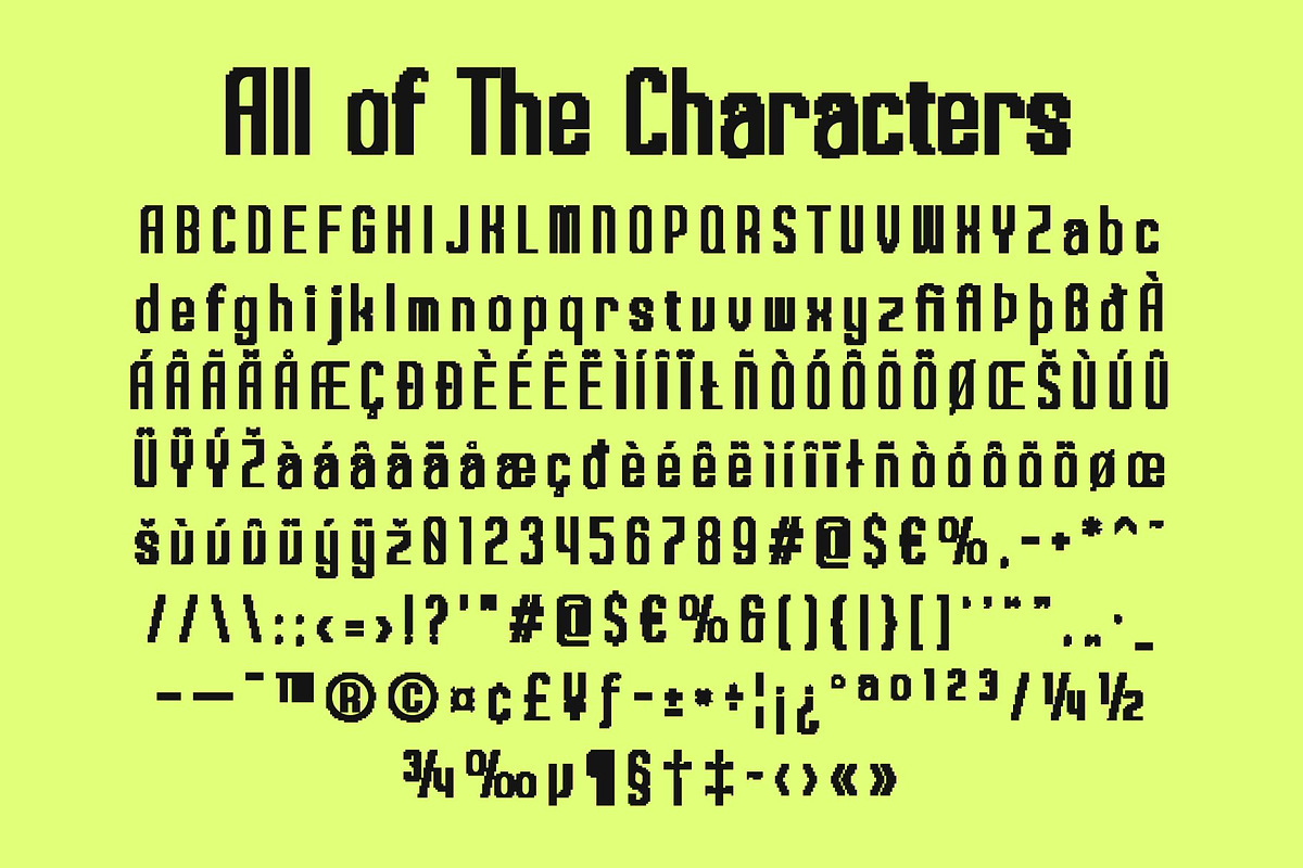 CS Bliva Semipixel, a Sans Serif Font by Craft Supply Co. (Photo 8 of 8)