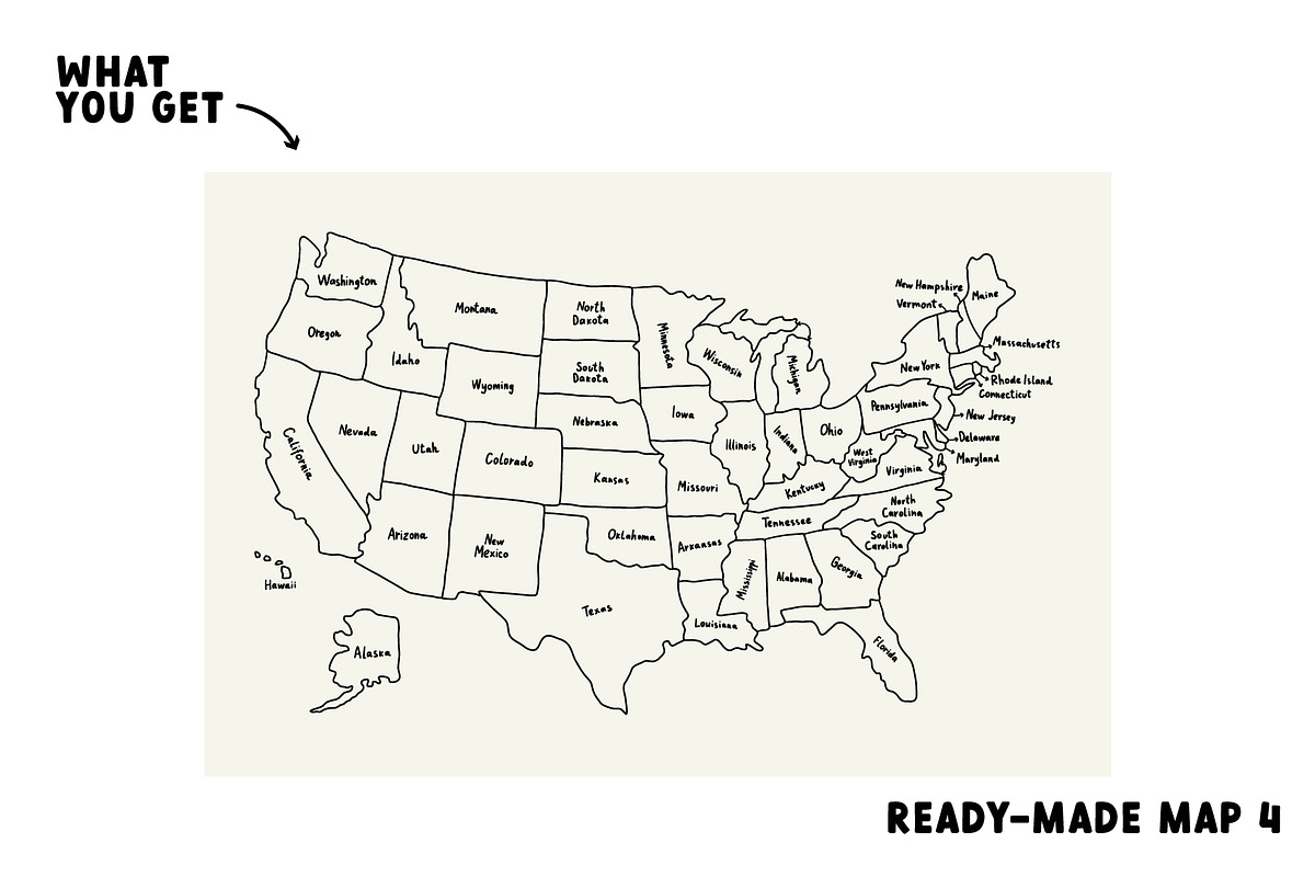 United States of America Map, an Education Illustration by AnkaDrozd (Photo 6 of 9)