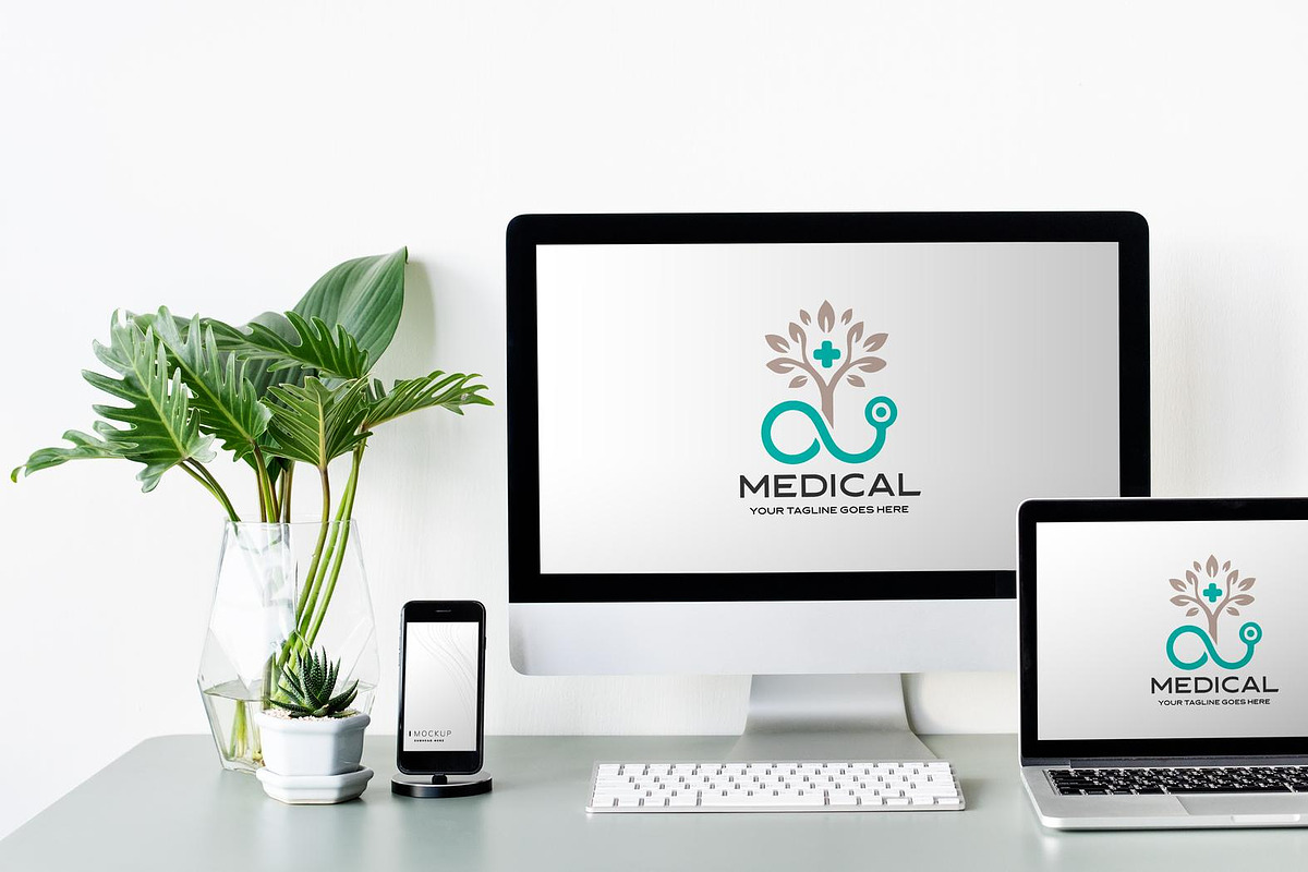 Medical Tree Stethoscope Logo, a Branding & Logo Template by YUDesignStore (Photo 5 of 9)
