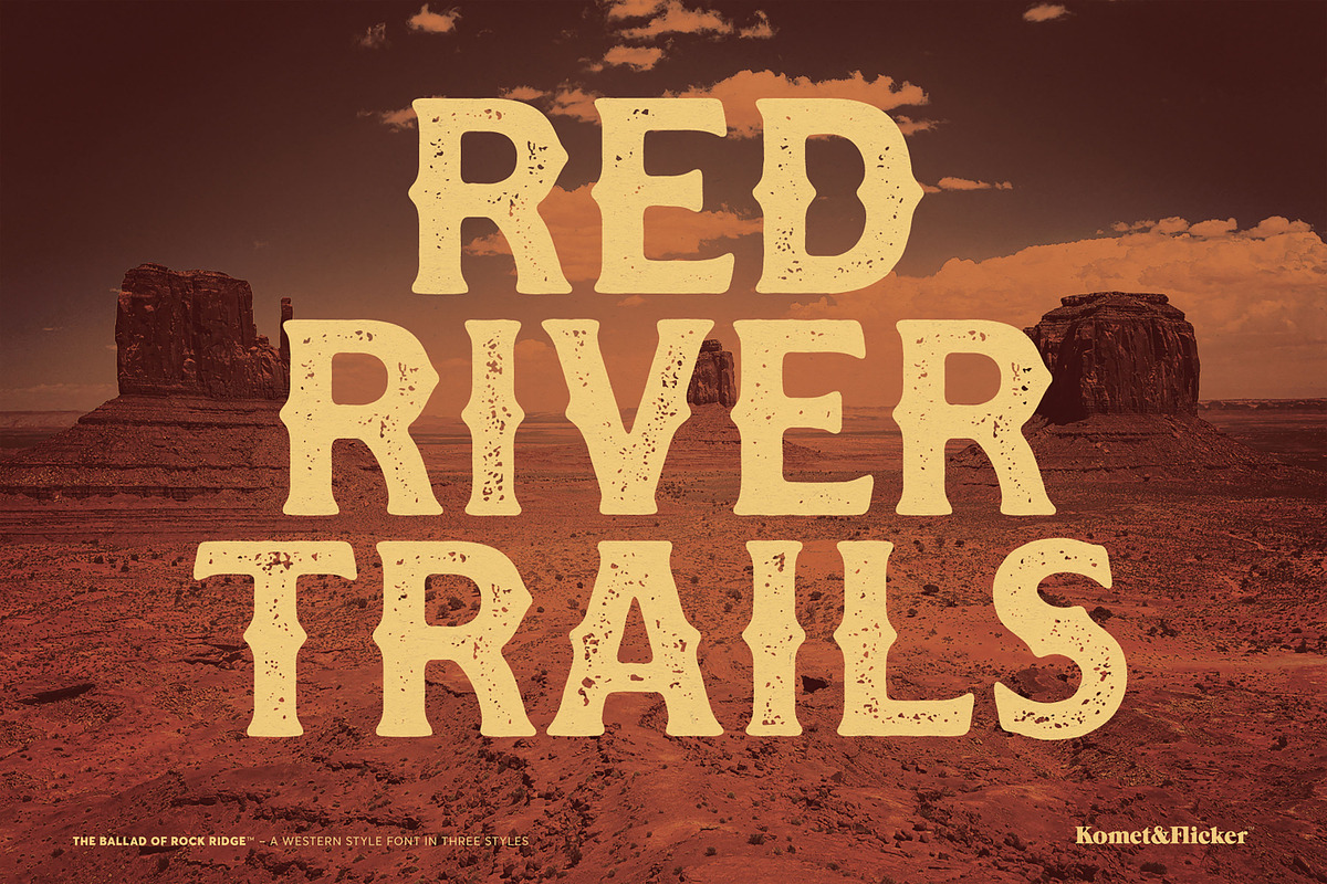 The Ballad of Rock Ridge, a Serif Font by Komet & Flicker (Photo 4 of 14)