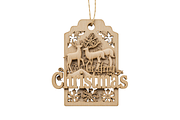 Christmas 3D Laser  Cut Gift Tags, a Decorative Illustration by Creative design (Thumbnail 3 of 7)