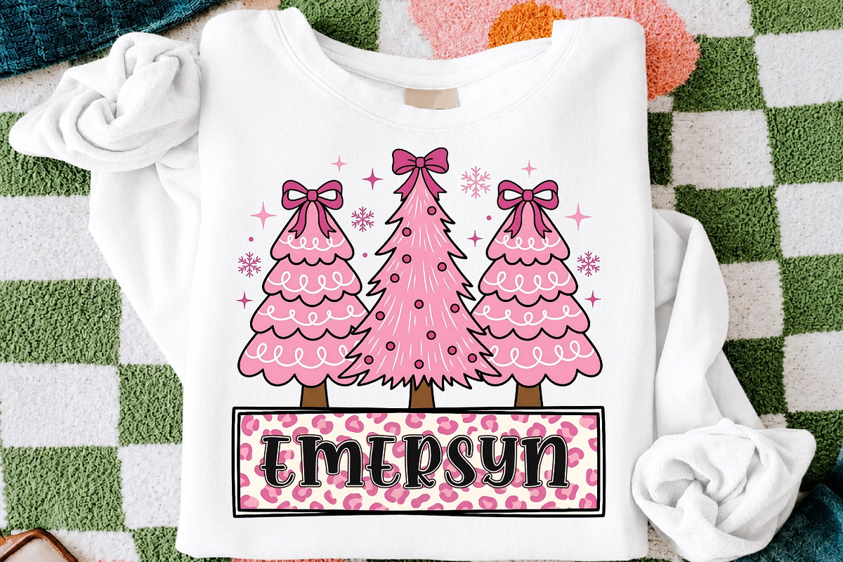 Personalized Christmas Tree Png, a Seasonal Illustration by Libby Wishes (Photo 2 of 3)