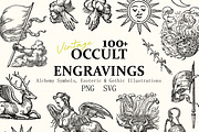 Vintage Occult Engravings Vector, an Object Illustration by DreamoraArt (Thumbnail 1 of 11)