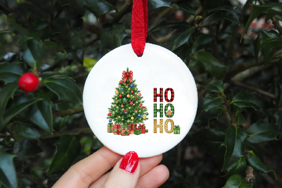 Christmas Tree and Ho Ho Ho PNG, an Illustration by DreamArtGraphic (Photo 5 of 5)