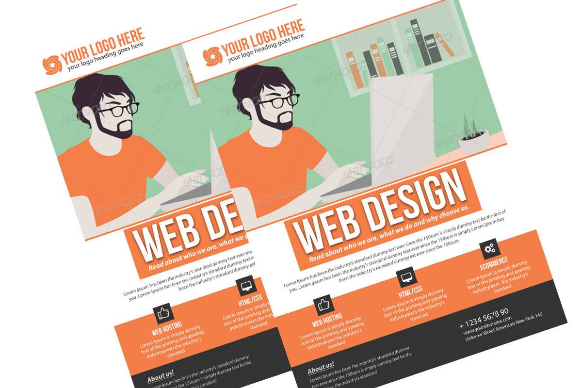 Web Design Flyer, a Flyer Template by TheGraphicsWorld (Photo 3 of 4)