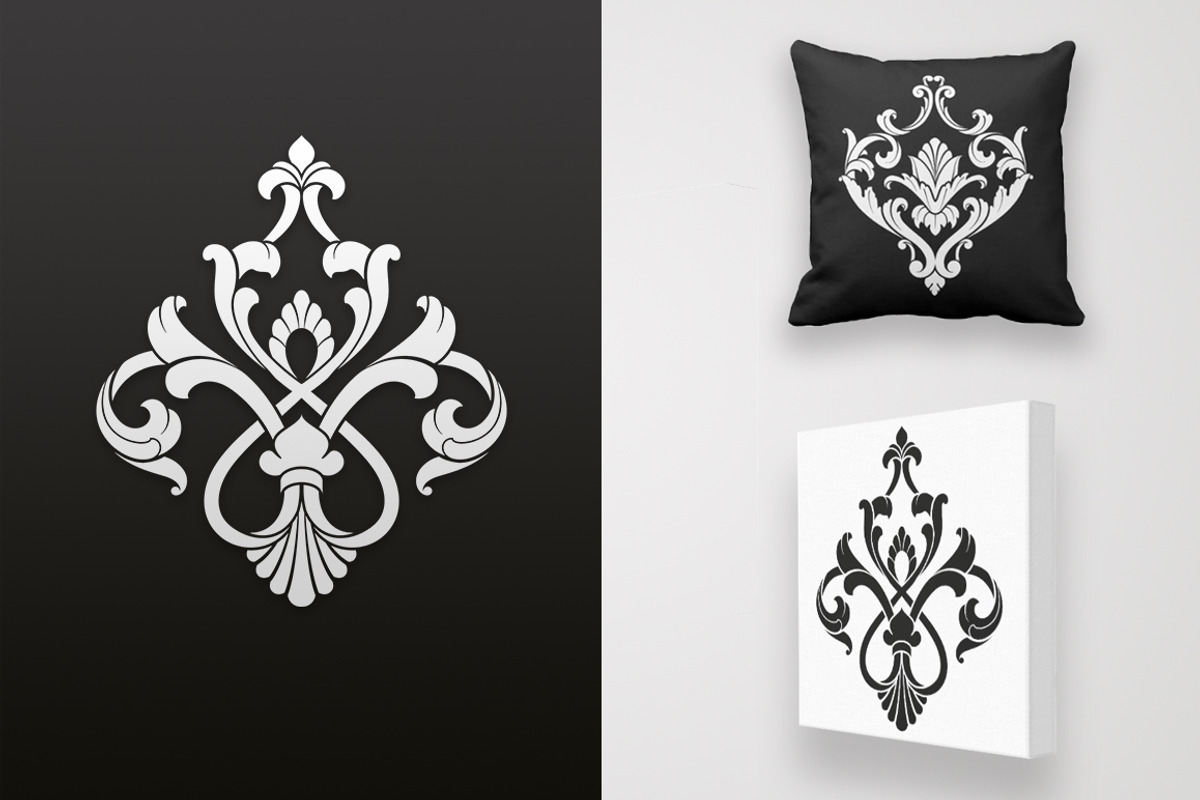 Vintage Damask Ornaments, a Decorative Illustration by Solana (Photo 3 of 3)