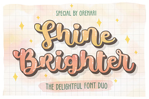 Shine Brighter Font Duo