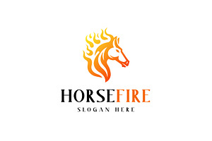 Horse Fire Logo