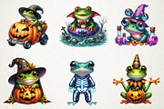 Funky Halloween Frogs Clipart, an Illustration by RobertsArt (Thumbnail 2 of 7)