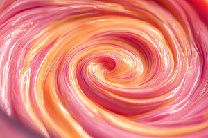 Swirl of Colorful Paints in Motion, a Food & Drink Photo by Ocean Digital Art