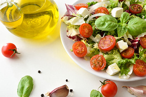Fresh Tomato Feta Salad with Olive Oil, a Food & Drink Photo by Davizro's Market