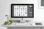 360 Virtual Reality Icons in Vector, an Outline Icon by Plaid4You (Thumbnail 4 of 6)