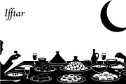 50 Ramadan Iftar Silhouette Bundle, an Illustration by Gfx_Store (Thumbnail 39 of 49)
