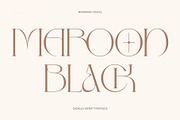 Maroon Black, a Serif Font by Nirmana Visual (Thumbnail 1 of 11)