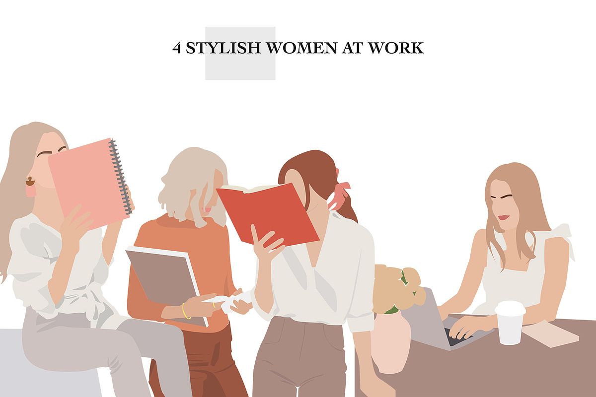 ABSTRACT GIRL BOSS, a Person Illustration by Olg Store (Photo 4 of 12)