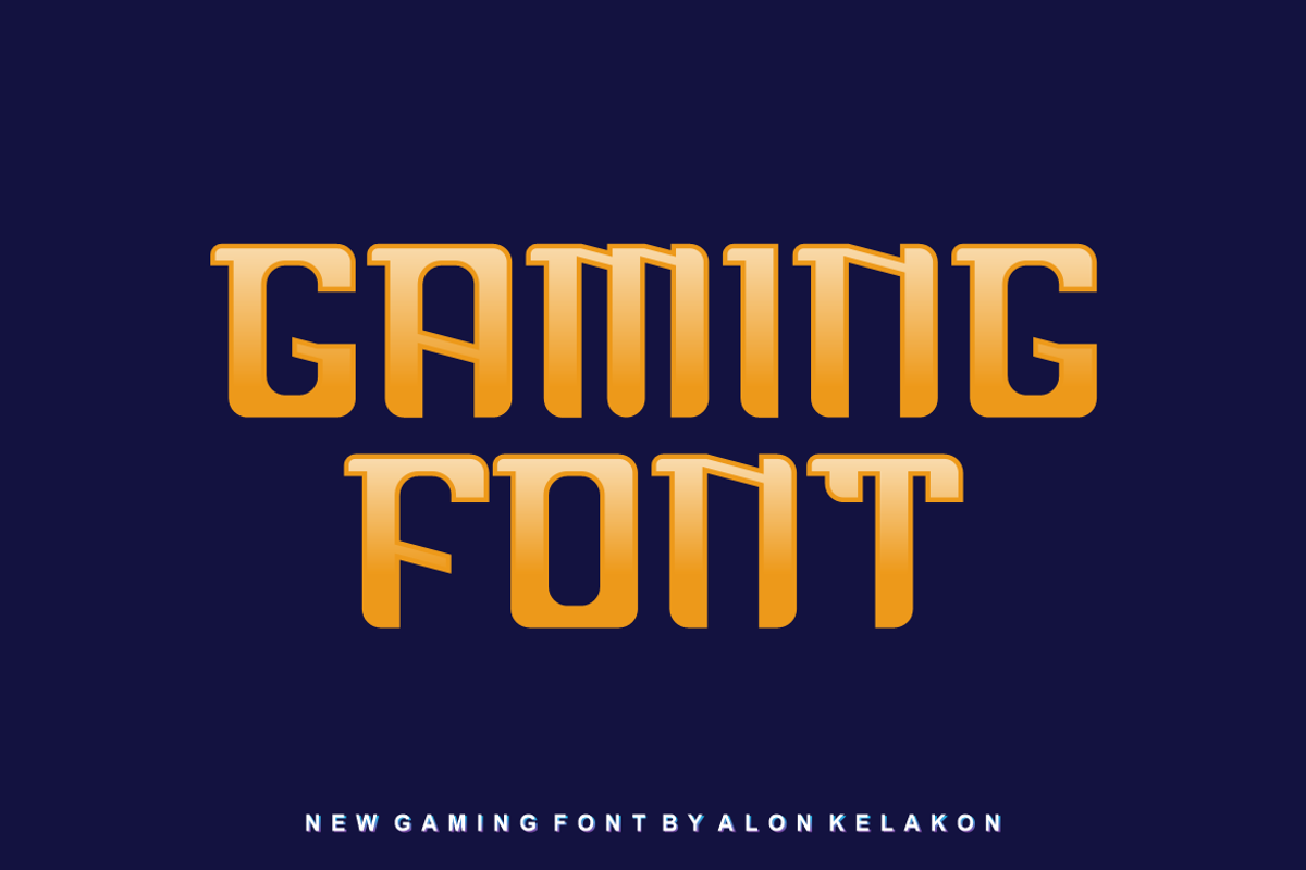 Super Gaming Font, a Serif Font by alon kelakon (Photo 2 of 5)