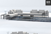 B&B Italia Michel Effe Sofa, a Furniture 3D Model by NOMODOL (Thumbnail 1 of 7)