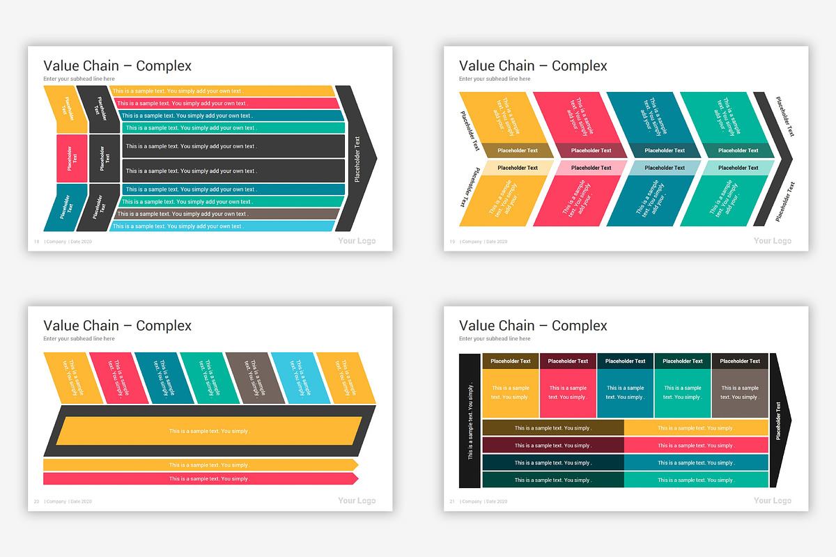 Value Chain PowerPoint Diagrams, a Presentation Template by SlideOne (Photo 9 of 9)