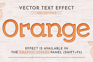 Orange Editable Text Effect, a Layer Style Add-On by rwgusev