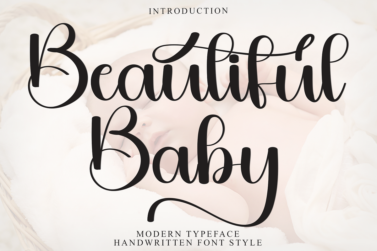 Beautiful Baby, a Handwritten Font by InermediaSTUDIO (Photo 3 of 8)