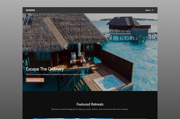 Mondra - Retreat & Wellness Template preview 6