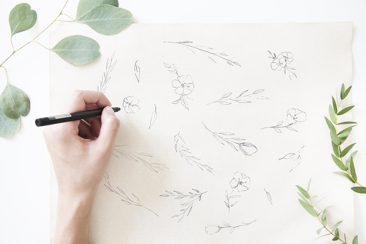 Fine Art Wild Flower Illustrations, a Texture Illustration by With Love Ethel (Photo 6 of 7)