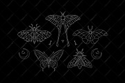 Halloween moths, a Decorative Illustration by OlgaSoi007 (Thumbnail 3 of 7)
