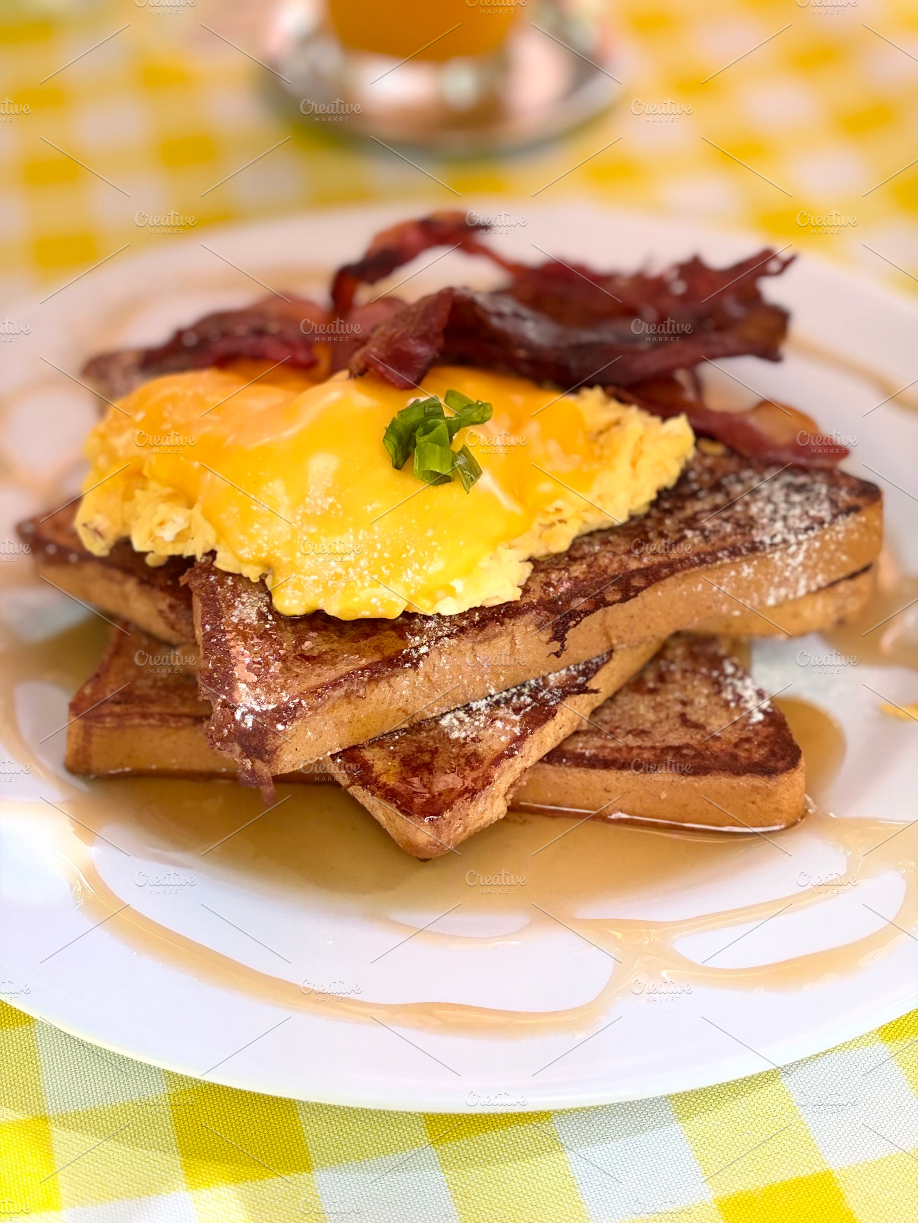 French Toast With Bacon And Eggs, a Food & Drink Photo by Color FFF