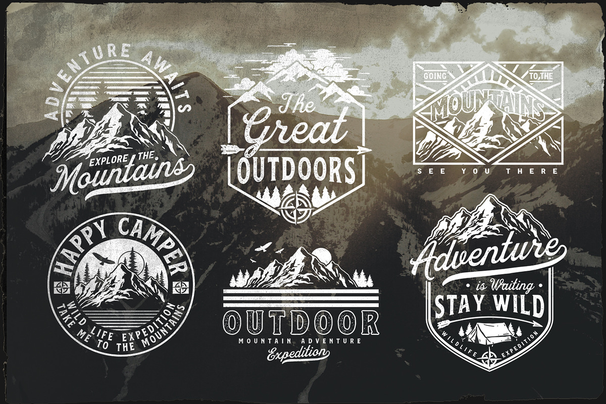 Outdoor Adventure Logo Templates, a Poster Template by Michael_Hinkle (Photo 6 of 8)